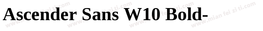 Ascender Sans W10 Bold字体转换